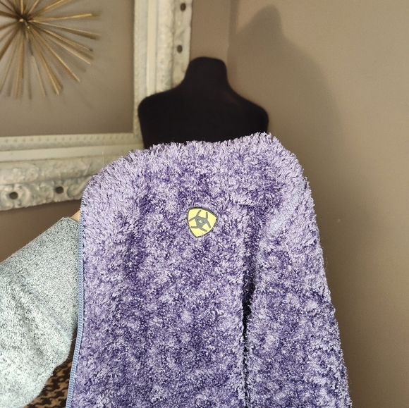 Purple Ariat Women's Fleece Jacket Size Large - Picture 5 of 10